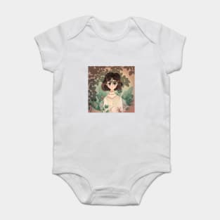 short hair girl Baby Bodysuit